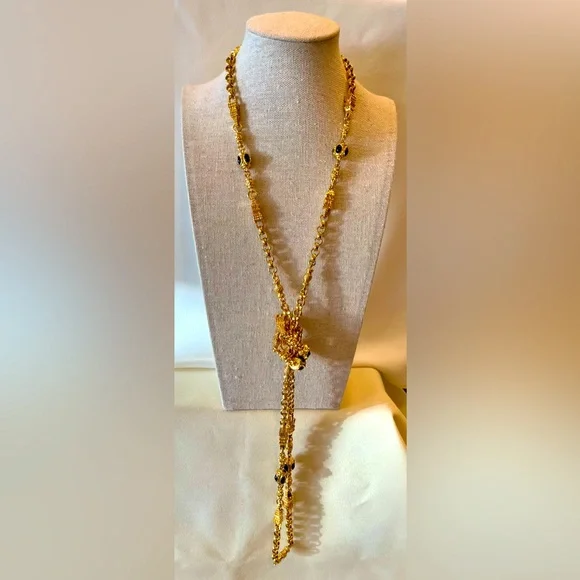 St. John Signed Couture Opera Length Chain - Picture 4 of 16